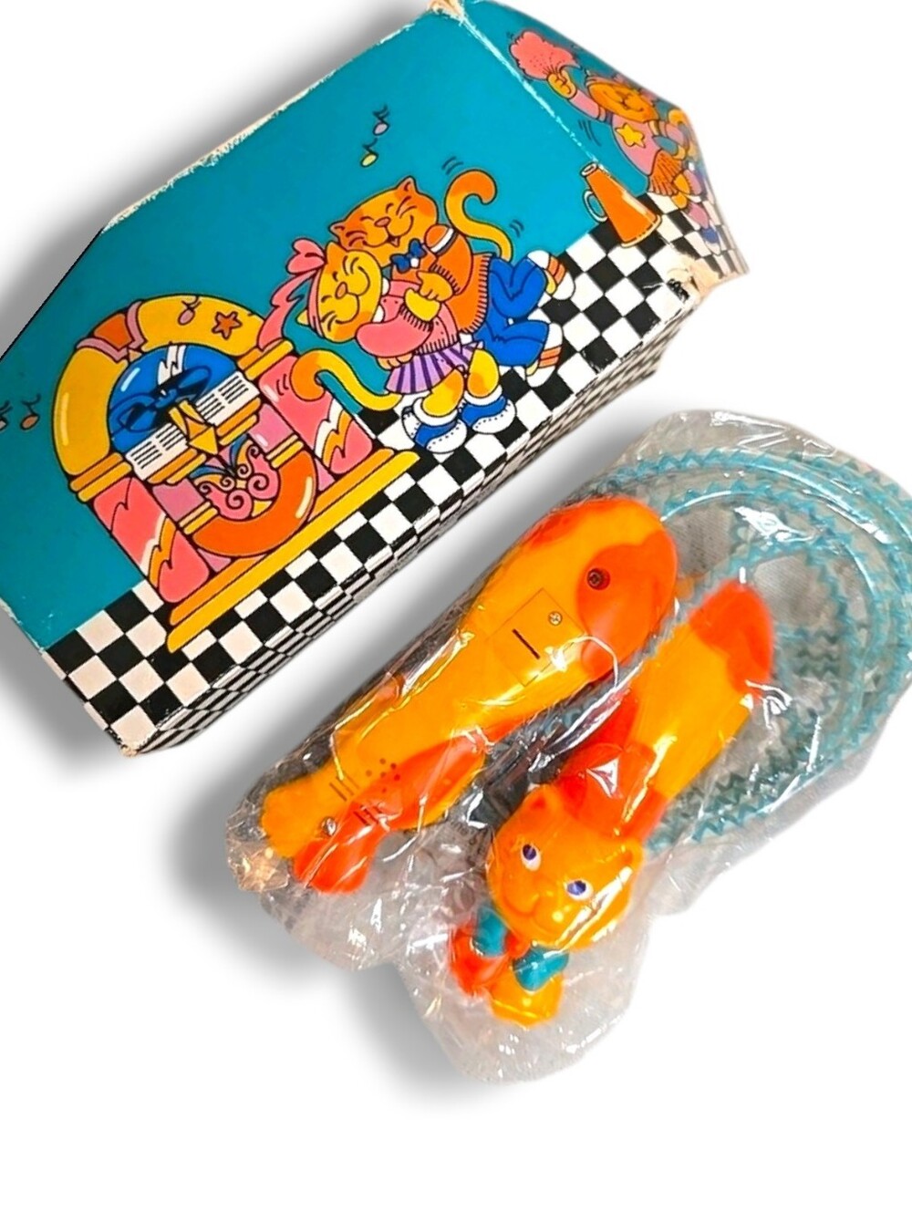 Jump Rope, Musical, Vintage 80's Avon, Skipping Kitten